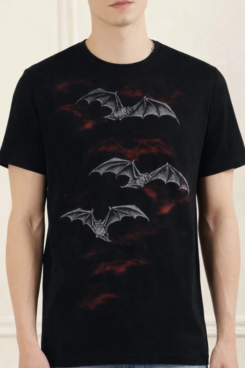 Dark Shadow Bats All-Over Print Unisex Tee
