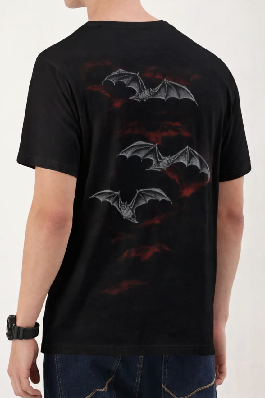 Dark Shadow Bats All-Over Print Unisex Tee