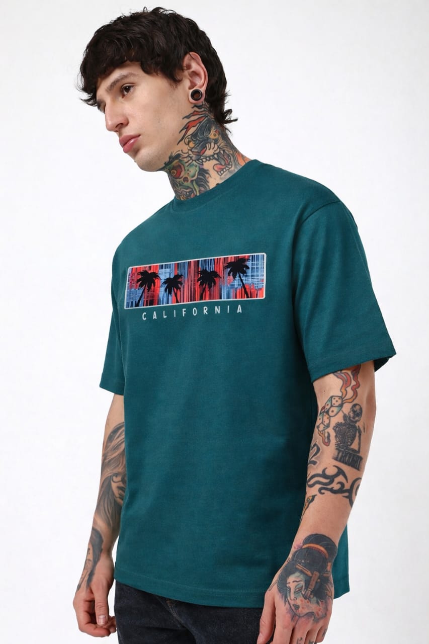 Surf All Day men's pure cotton comfortable crew tee."