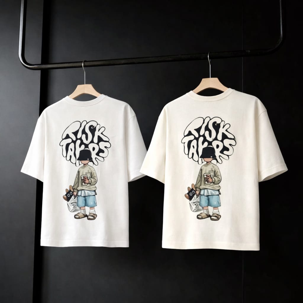 Mystic Vibe Graffiti Drop Shoulder Tee
