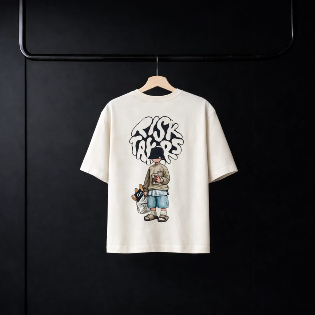 Mystic Vibe Graffiti Drop Shoulder Tee
