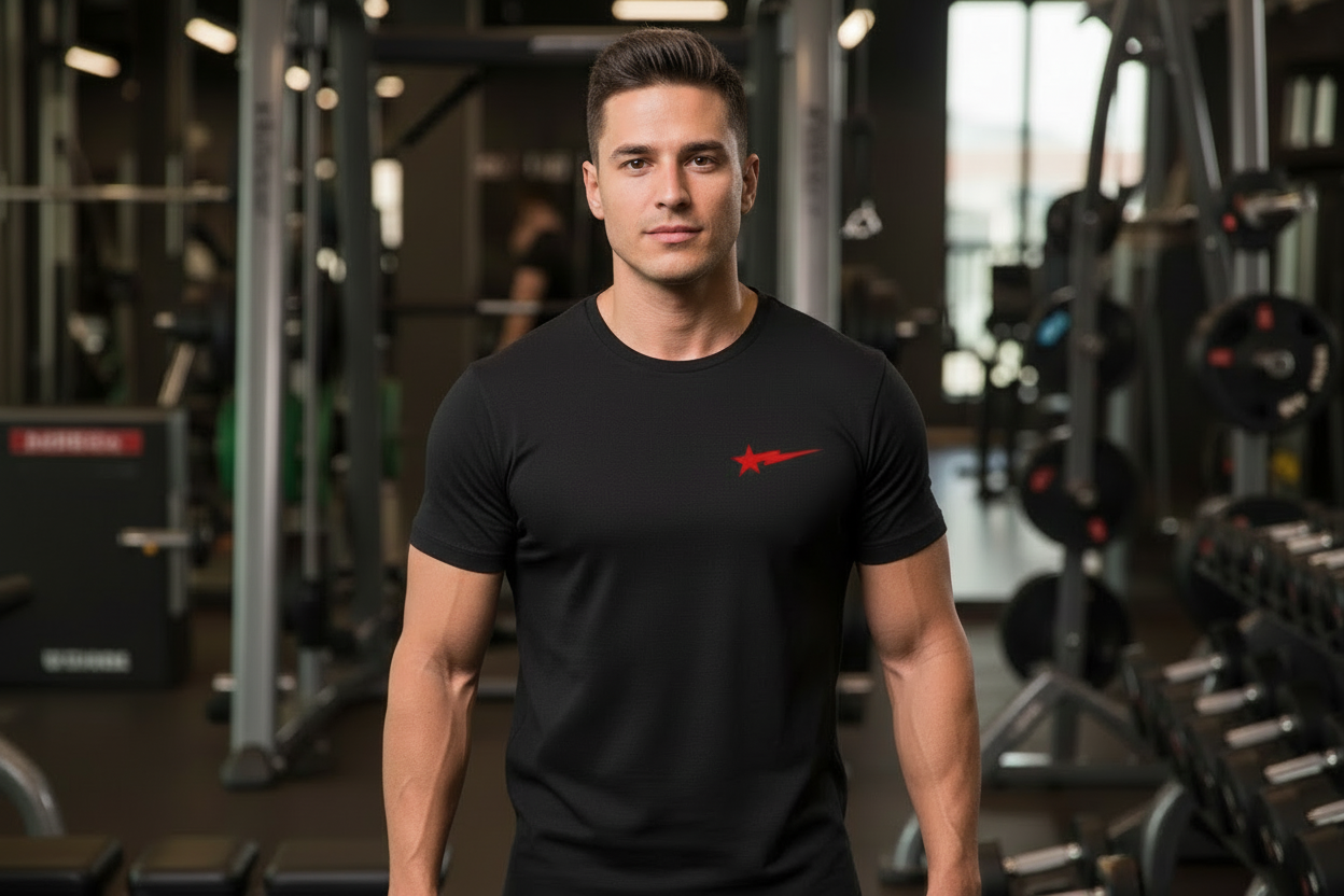 Men's 'Gym Mode On' T-Shirt - Premium Cotton, Ultimate Comfort.